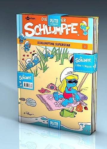 Die Schlümpfe Ferienpaket: 3 Bände + 1 Magazin: Comics aus Schlumpfhausen für schlumpfige Lesestunden von Splitter-Verlag